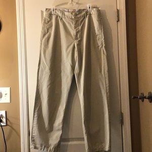GapKhakis Mens 34x32 Light Tan Dress Pants